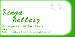 kinga wellesz business card